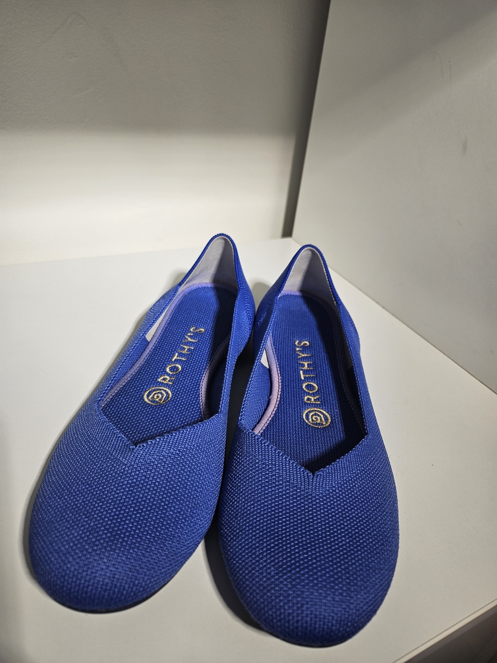 Rothy's Blue Knit Slip-On Flats 7.5